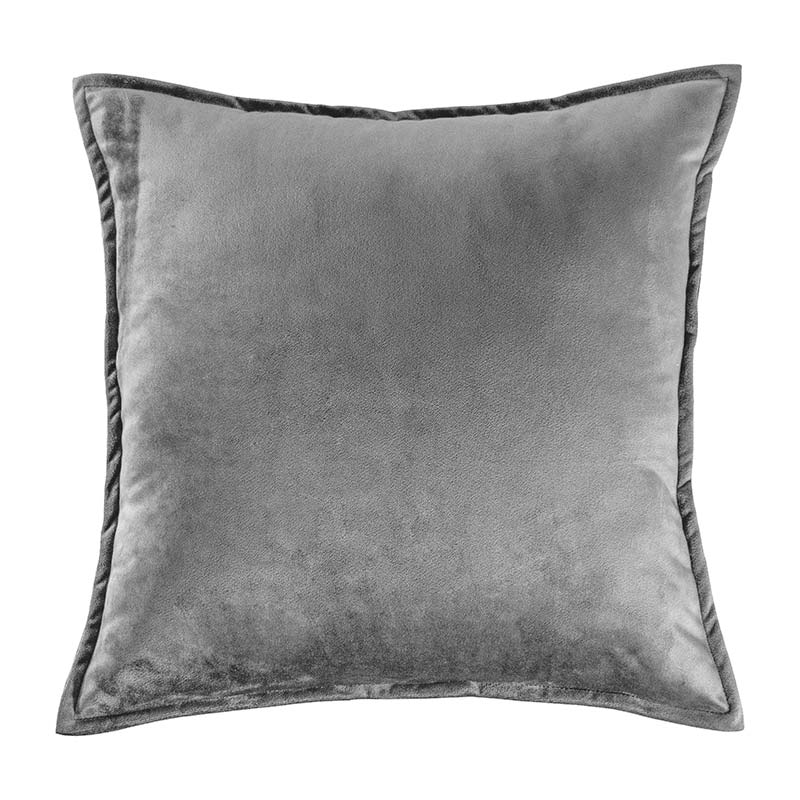 Velvet Grey Cushion Cover