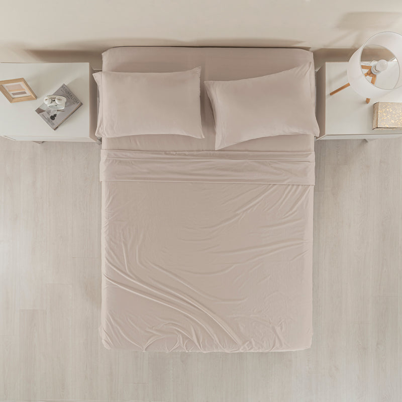 Jersey Soft Almond Sheets